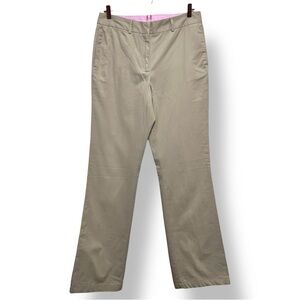 Lands’ End Khaki Chino Pants Women’s 8T Tall 100% Cotton Straight Leg